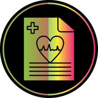 Health Glyph Due Color Icon vector