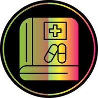 Medical Book Glyph Due Color Icon vector