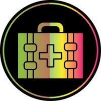 First Aid Kit Glyph Due Color Icon vector