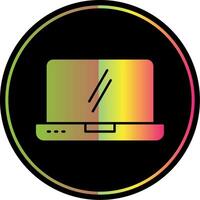 Laptop Glyph Due Color Icon vector