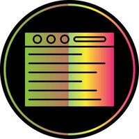 Web Browser Glyph Due Color Icon vector