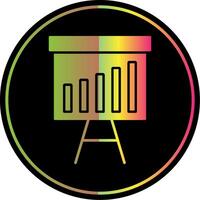 Presentation Glyph Due Color Icon vector