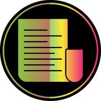Cv Glyph Due Color Icon vector