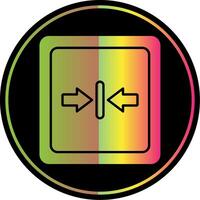 Minimize Glyph Due Color Icon vector