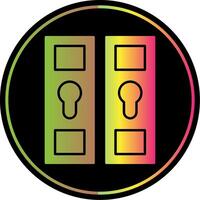 Locker Glyph Due Color Icon vector