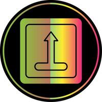 Merge Glyph Due Color Icon vector