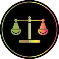 Scale Glyph Due Color Icon vector