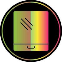 Tablet Glyph Due Color Icon vector