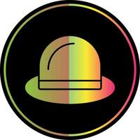 Hat Glyph Due Color Icon vector