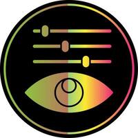 Color Adjustment Glyph Due Color Icon vector