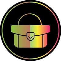 Woman Bag Glyph Due Color Icon vector