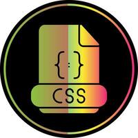 Css Glyph Due Color Icon vector
