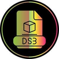 3ds Glyph Due Color Icon vector