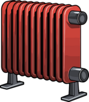AI generated radiator illustration isolated on transparent background. png