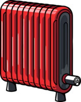 AI generated radiator illustration isolated on transparent background. png