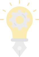 Creative idea Flat Light Icon vector