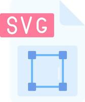 Svg file format Flat Light Icon vector