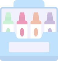 Colored pencils Flat Light Icon vector