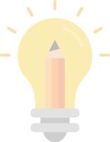 Idea Flat Light Icon vector