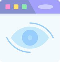 Views Flat Light Icon vector