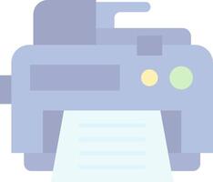 Printer Flat Light Icon vector