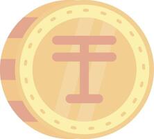 Tenge Flat Light Icon vector