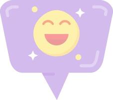 emoji plano ligero icono vector