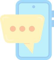 Smartphone Flat Light Icon vector