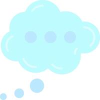 Cloud Flat Light Icon vector