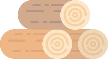 Wood Flat Light Icon vector