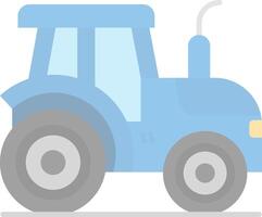 Tractor Flat Light Icon vector