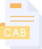 Cab Flat Light Icon vector