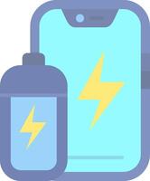 Battery Flat Light Icon vector