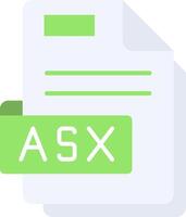 Asx Flat Light Icon vector