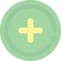 Add 2 Flat Light Icon vector