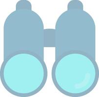 Binoculars Flat Light Icon vector