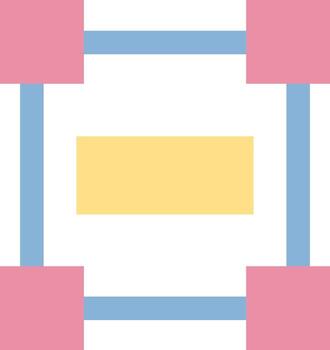 Rectangle frame Flat Light Icon vector