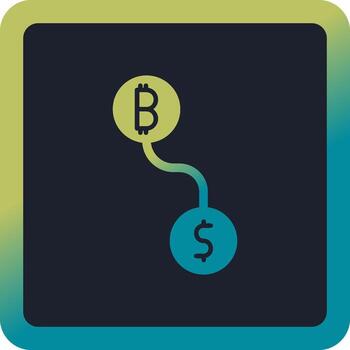 Btc conversion Vector Icon