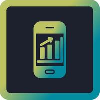 Mobile Analytics Vector Icon