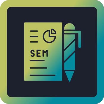 icono de vector de análisis de datos