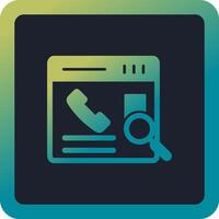 Contact Search Vector Icon