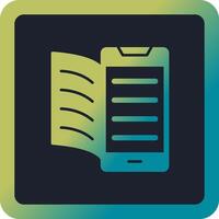 Digital Book Vector Icon