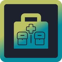 Military First Aid Kit Vector Icon