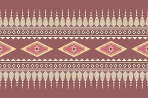 Geometric seamless ethnic pattern. Geometric ethnic pattern can be used in fabric design for clothes, wrapping, textile, embroidery, carpet, tribal pattern vector