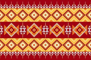 Geometric seamless ethnic pattern. Geometric ethnic pattern can be used in fabric design for clothes, wrapping, textile, embroidery, carpet, tribal pattern vector