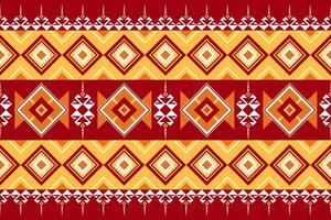 Geometric seamless ethnic pattern. Geometric ethnic pattern can be used in fabric design for clothes, wrapping, textile, embroidery, carpet, tribal pattern vector