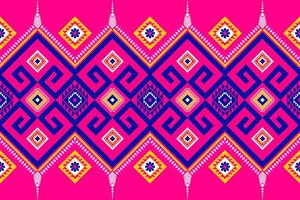 Geometric seamless ethnic pattern. Geometric ethnic pattern can be used in fabric design for clothes, wrapping, textile, embroidery, carpet vector