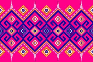 Geometric seamless ethnic pattern. Geometric ethnic pattern can be used in fabric design for clothes, wrapping, textile, embroidery, carpet vector