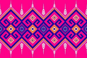 Geometric seamless ethnic pattern. Geometric ethnic pattern can be used in fabric design for clothes, wrapping, textile, embroidery, carpet vector