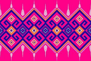 Geometric seamless ethnic pattern. Geometric ethnic pattern can be used in fabric design for clothes, wrapping, textile, embroidery, carpet vector